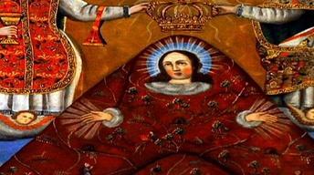 Pachamama or Virgin Mary image