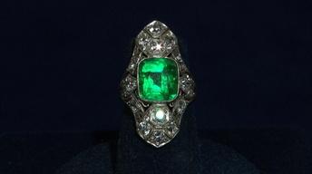 S21 Ep16: Appraisal: Art Deco Emerald & Diamond Ring