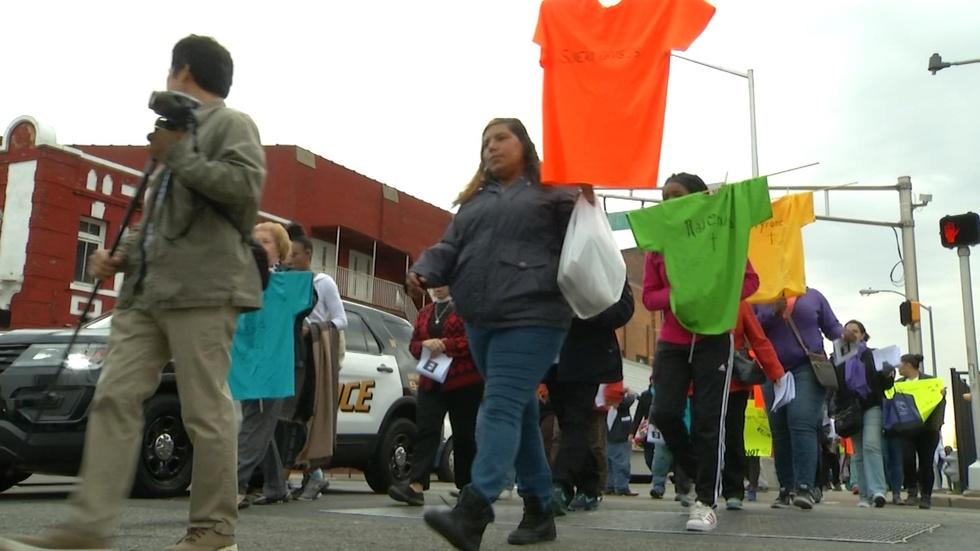Residents Mark Crime Scenes as Stations of the Cross in Jers image