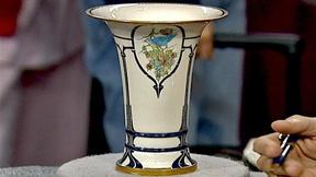Image of Appraisal: 1920 Belleek China Painted Vase