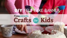 Image of DIY Felt Cake Banner