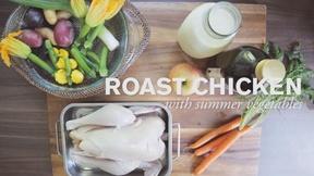 Image of Roast Chicken with Summer Vegetables