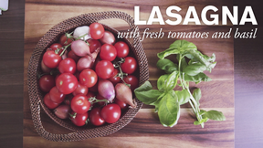 Image of Lasagna with Fresh Tomatoes and Basil