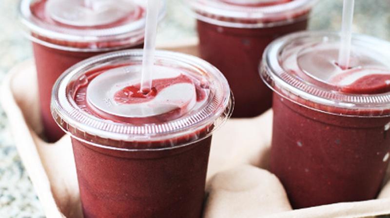 Triple Berry Spinach Smoothies