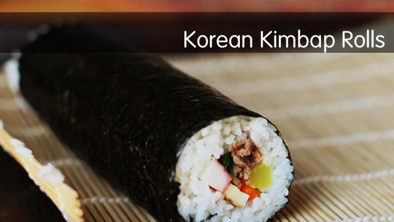 Korean Kimbap Rolls