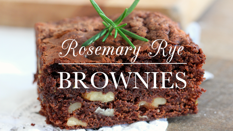 Rosemary Rye Brownies
