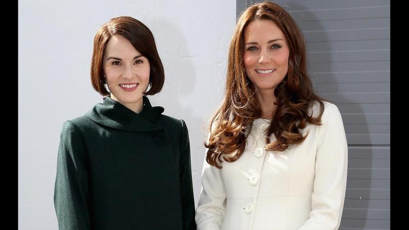 See the Duchess of Cambridge Visit the Set of Downton Abbey
