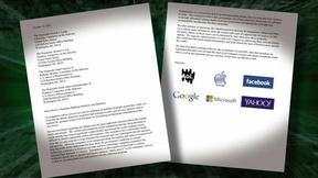 Image of NSA use spying laws to tap into Yahoo, Google traffic
