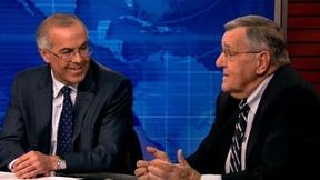 Image of Shields and Brooks on papal critique of capitalism