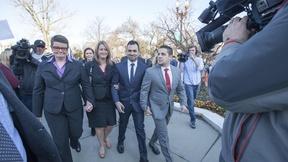Image of Plaintiffs meets the media