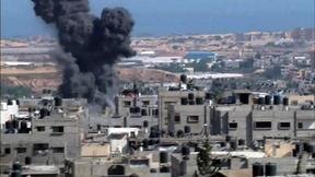 Image of Gaza casualties grow from Israeli airstrikes