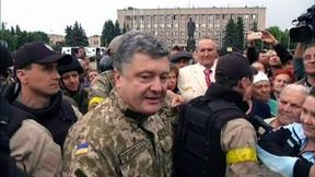 Image of Poroshenko dismisses rebel hopes for Donetsk battle