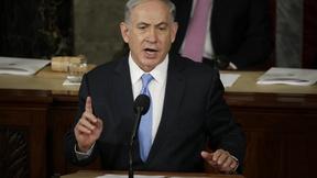 Image of Netanyahu urges more Iran sanctions, no deal in U.S. speech