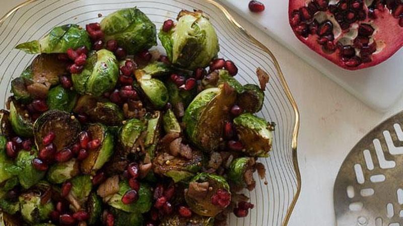 Brighten Up Brussels Sprouts with Pomegranate