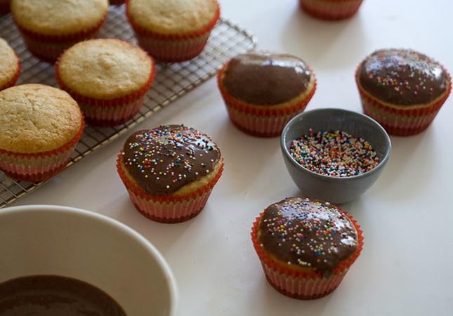 Bake Chocolate Glazed Doughnut Muffins