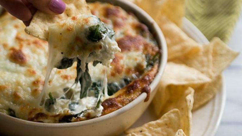 Serve Spinach and Artichoke Dip on Game Day