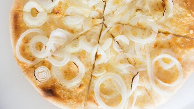 Make Spring Onions and Gruyere Pizza from Scratch