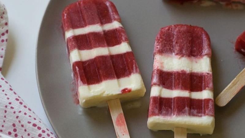 Indulge in Strawberries and Cream Popsicles