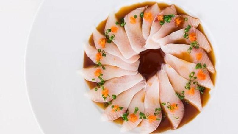 Prepare Kanpachi Sashimi with Spicy Ponzu