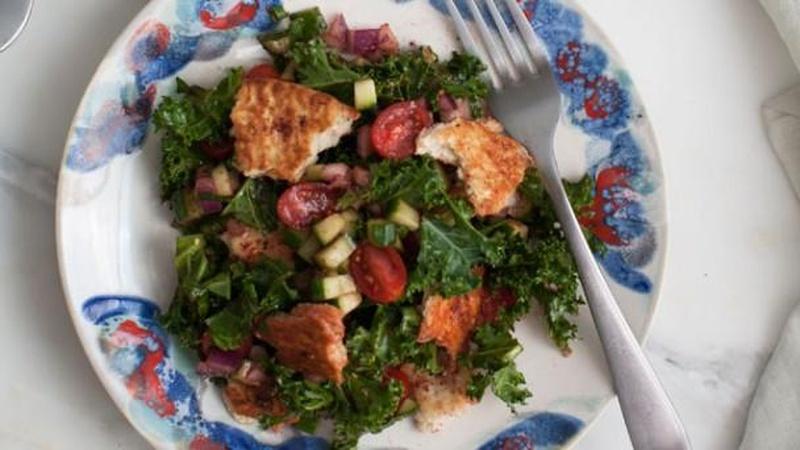 Make Fattoush Salad with Za'atar Pita Chips