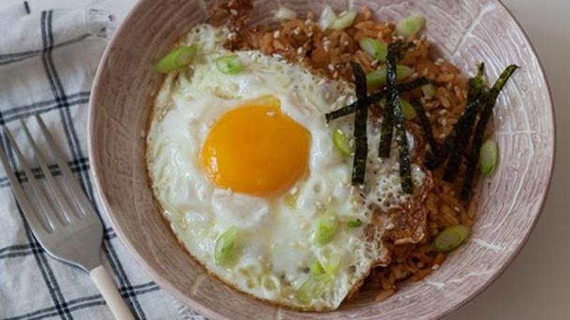 Prepare Kimchi Fried Rice for Dinner
