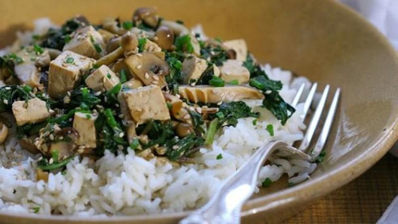 Make Tofu and Spring Greens Stir Fry