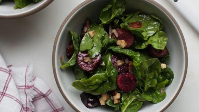 Make Cherry Spinach Salad for a Bright Meal