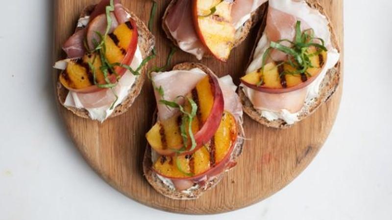 Prepare Peach Toasts for a Simple Summer Appetizer