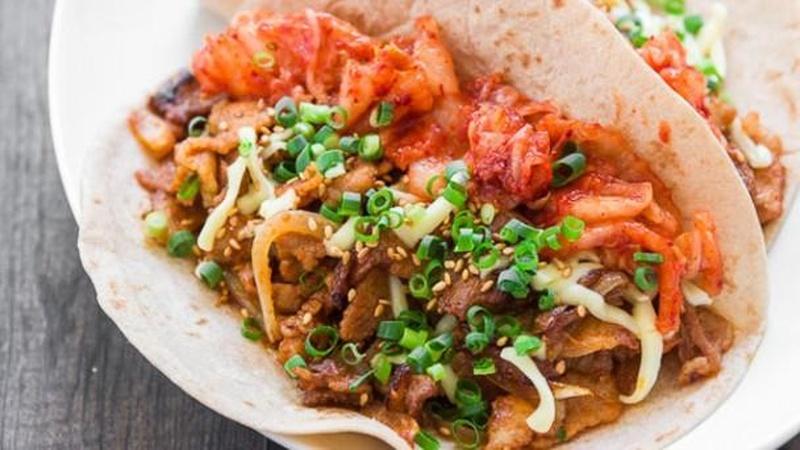 Create a Culinary Mashup With Pork Belly Kimchi Tacos