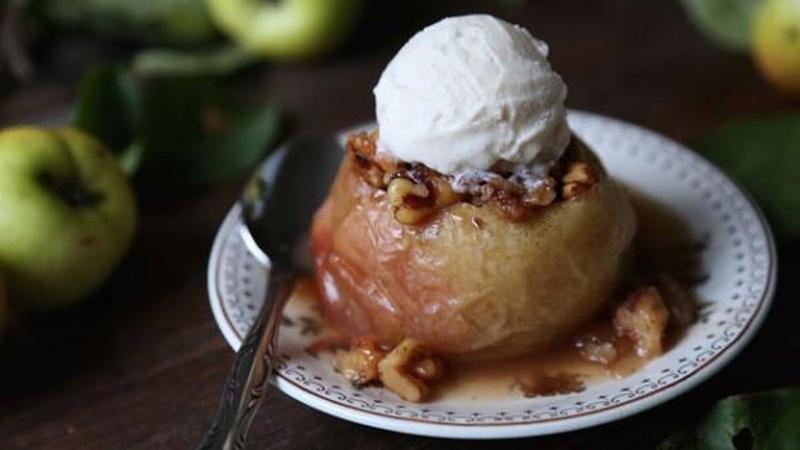 Make Maple Walnut Stuffed Baked Apples