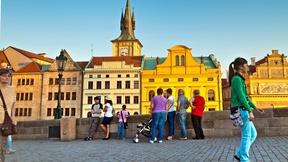 Image of Prague, Czech Republic: Charles Bridge and a Czech Language