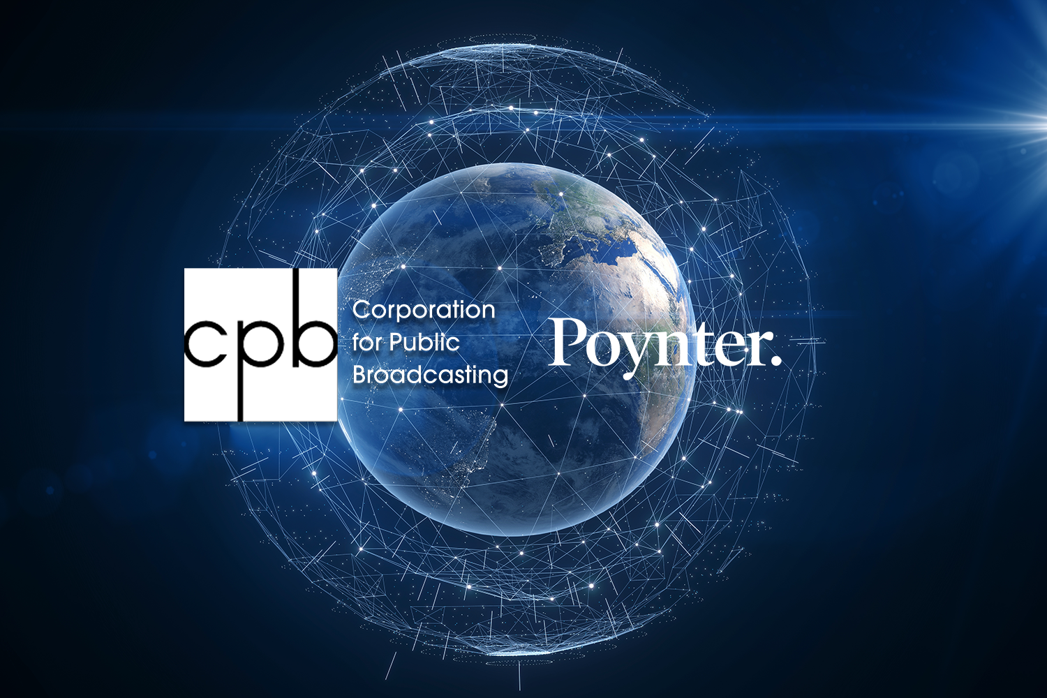 CPB Corporation for Public Broadcasting logo and Poynter logo