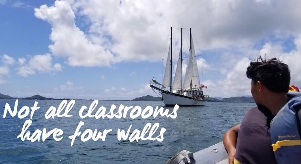 Not all classrooms have four walls.