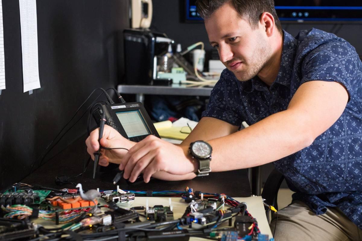 Francisco Hansen interned for an aerospace company right on campus.