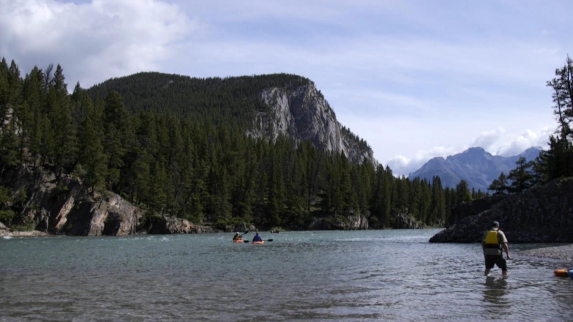 Kayaking in Banff