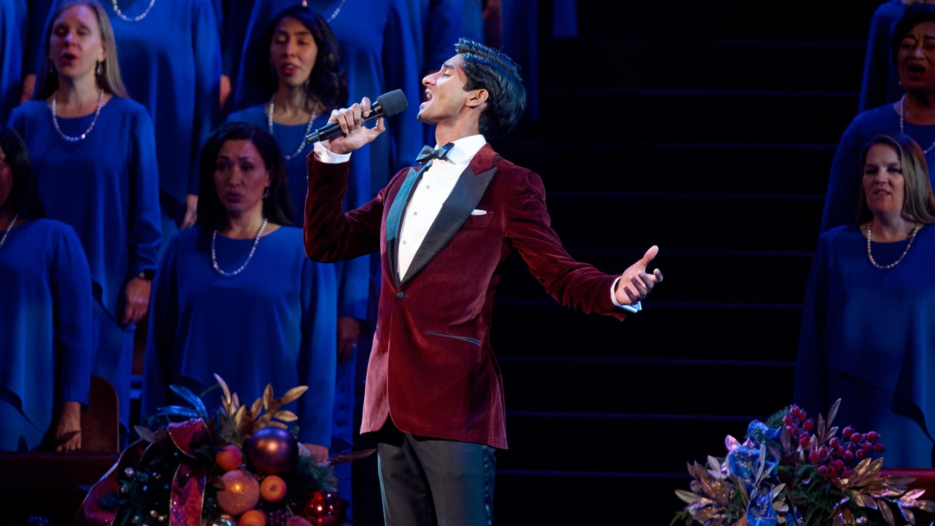 Michael Maliakel performing with The Tabernacle Choir & Orchestra