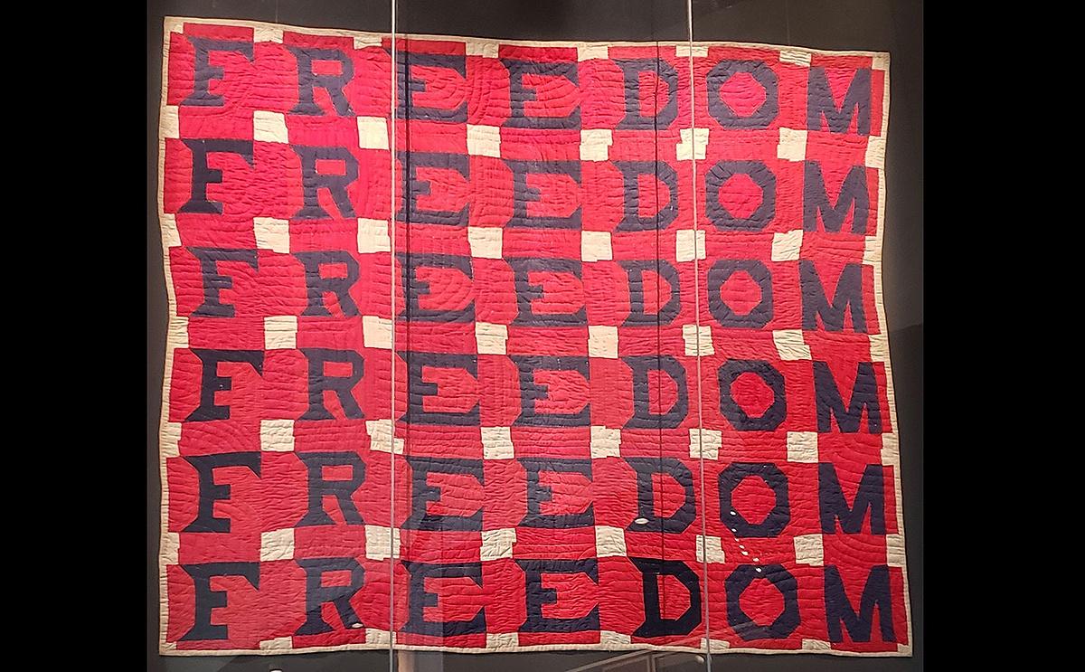 Jessie Bell Williams Telfair, Freedom Quilt, c. 1975. Collection of the National Musuem of African American History & Culture Democracy Craft in America