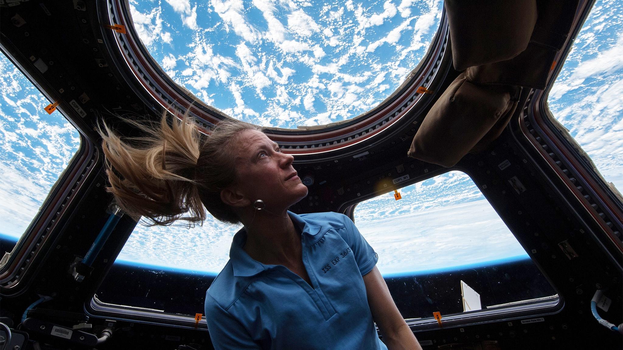 Karen Nyberg on the International Space Station. Photo: Courtesy of the Artist