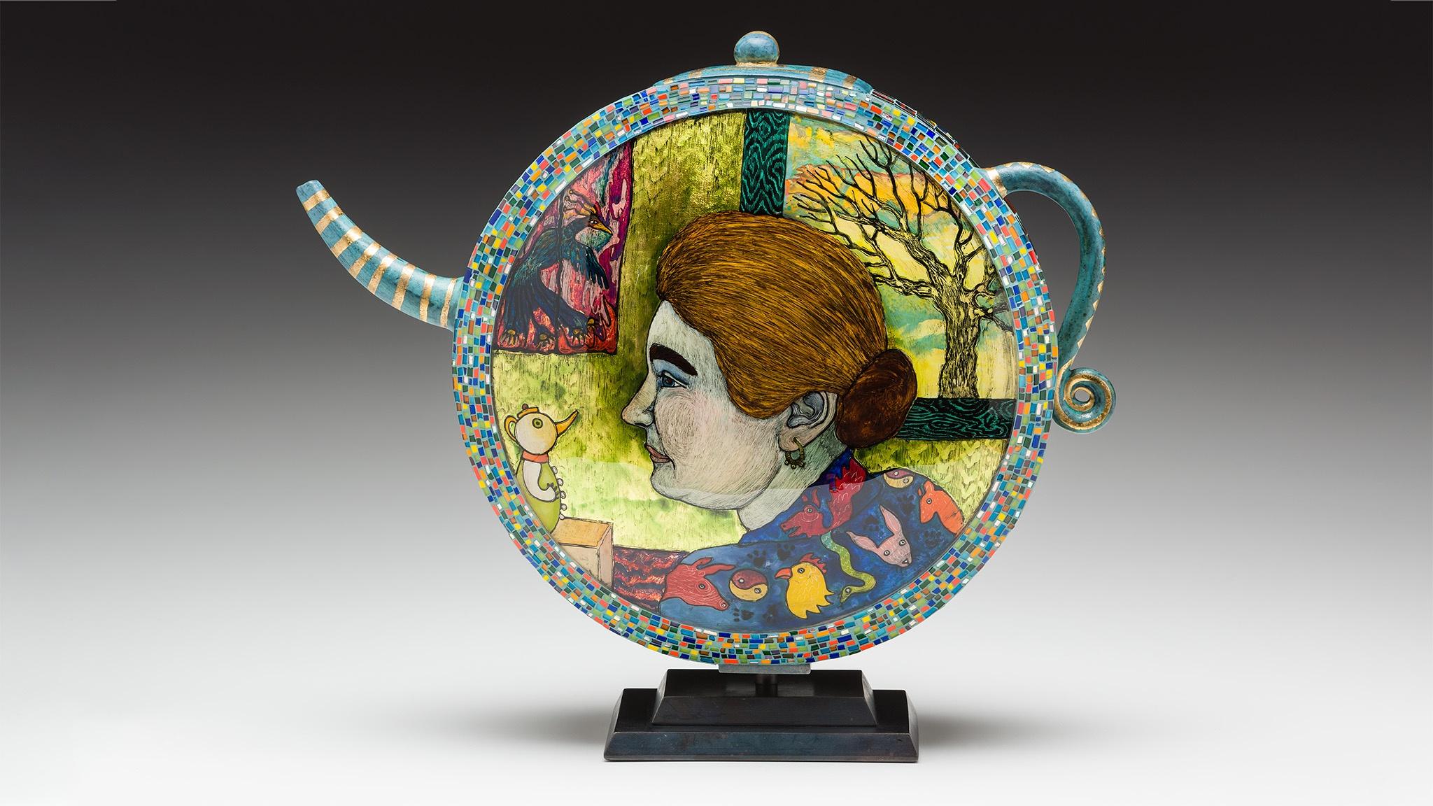 Mosaic teapot