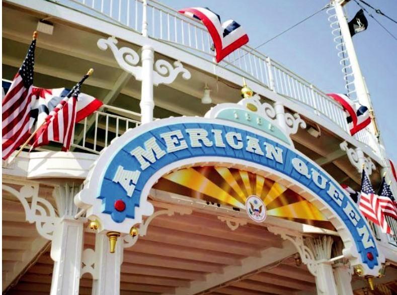 sign on the American Queen