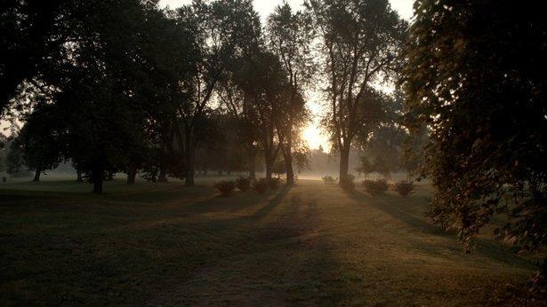 Sunset in Delaware Park.