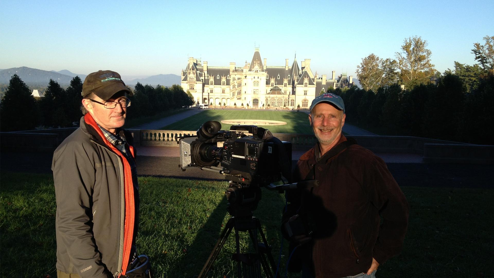 Photo of producers on the shoot of "Designing America".
