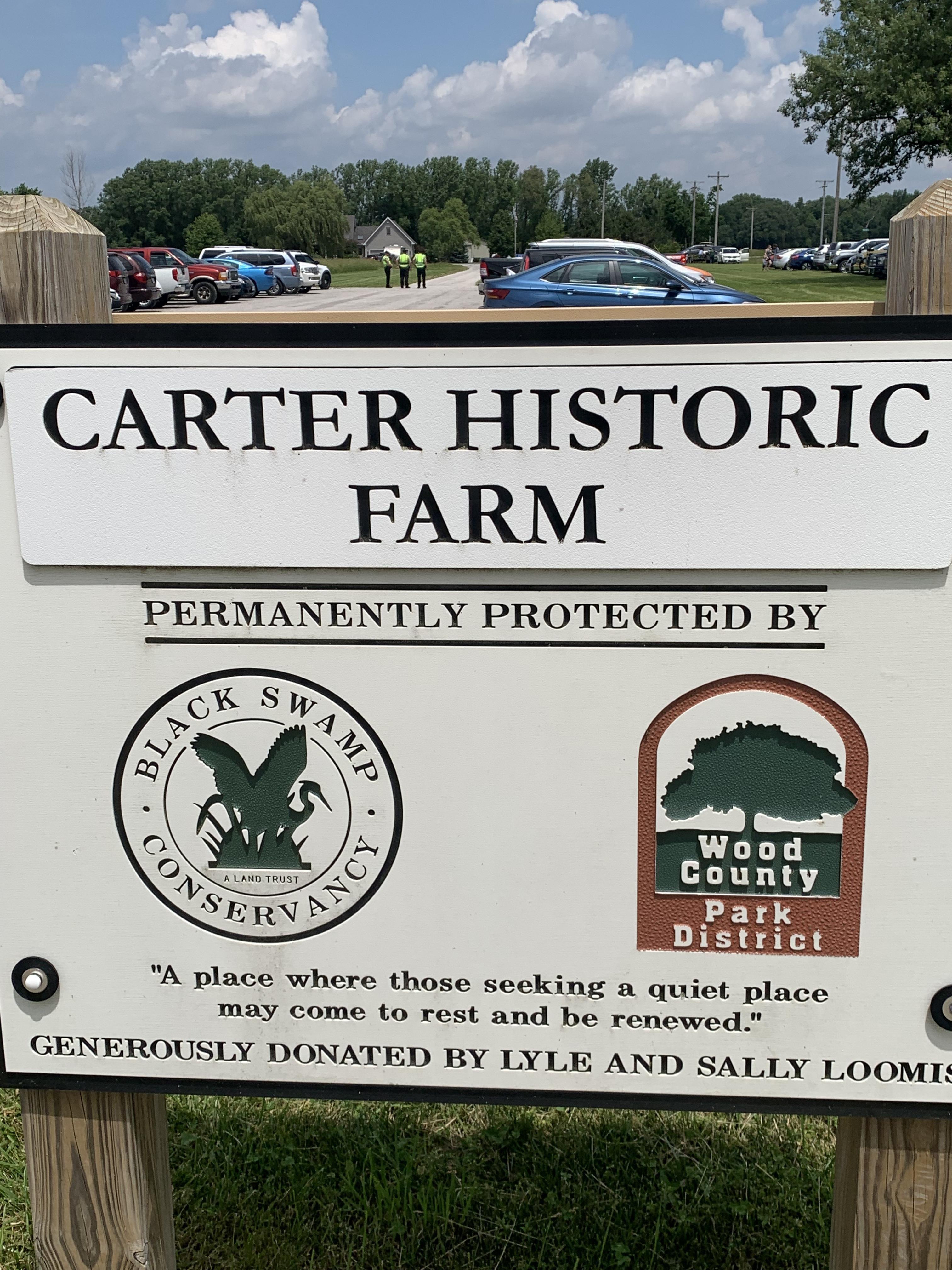 Carter Historic Farm sign