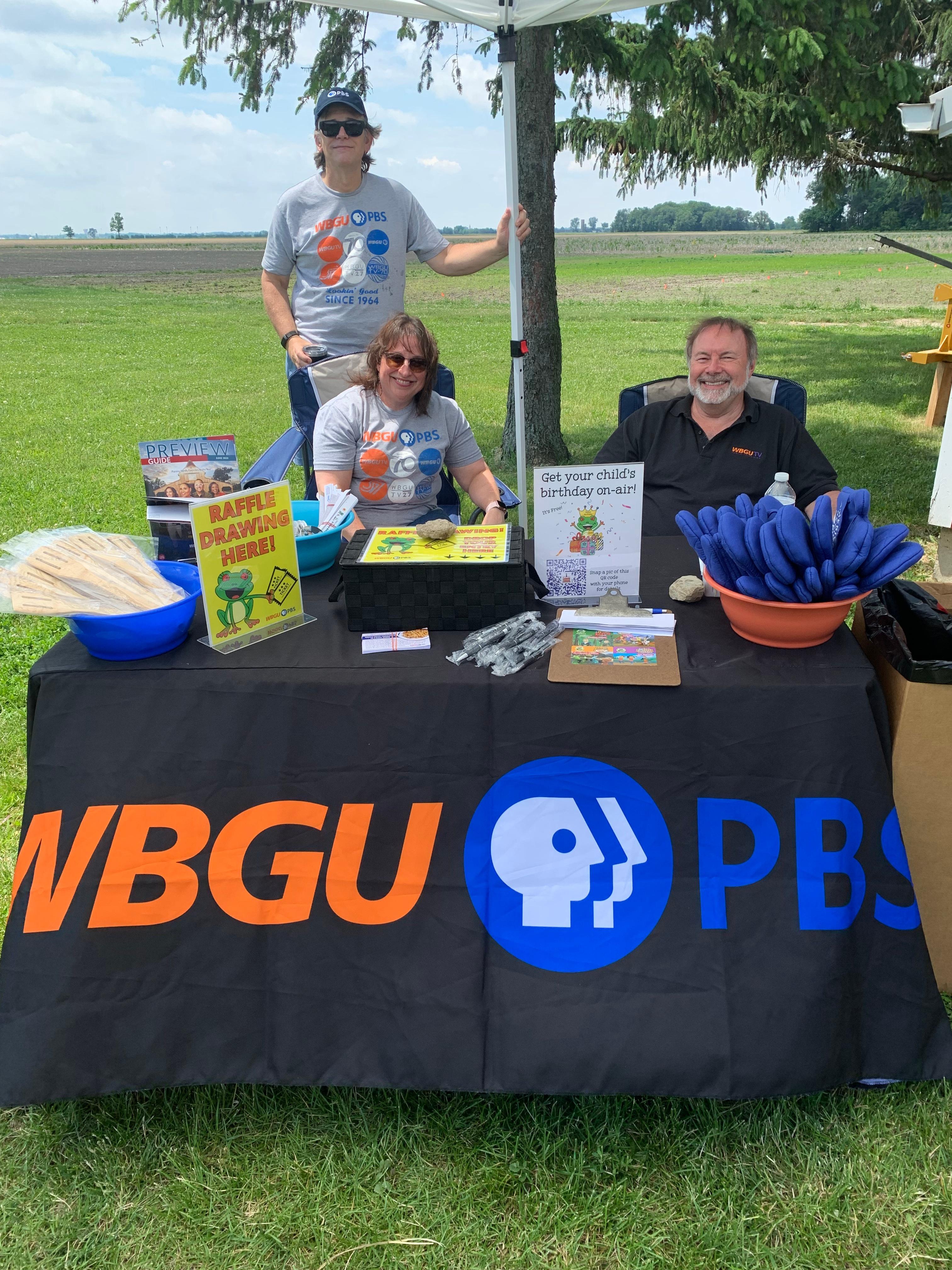WBGU-PBS staffers at table
