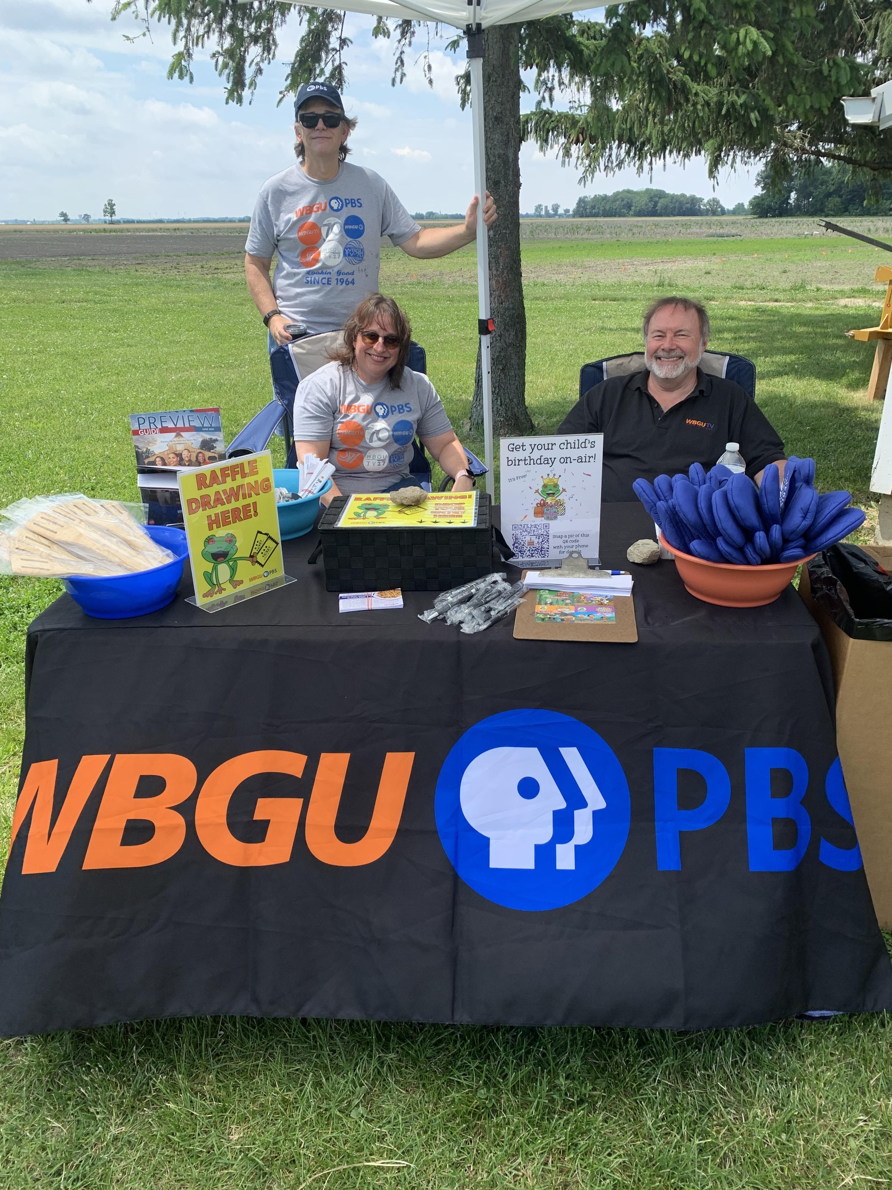 WBGU-PBS staffers at table