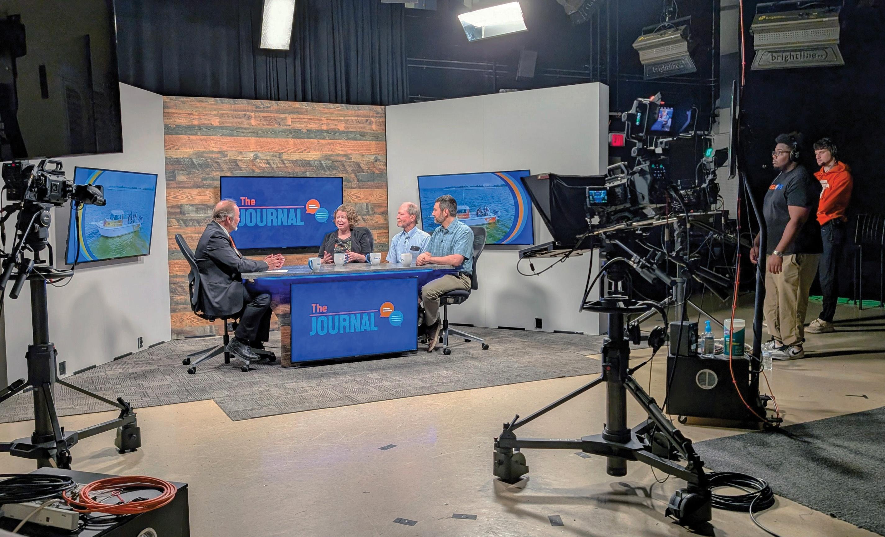 The Journal set with cameras and guests