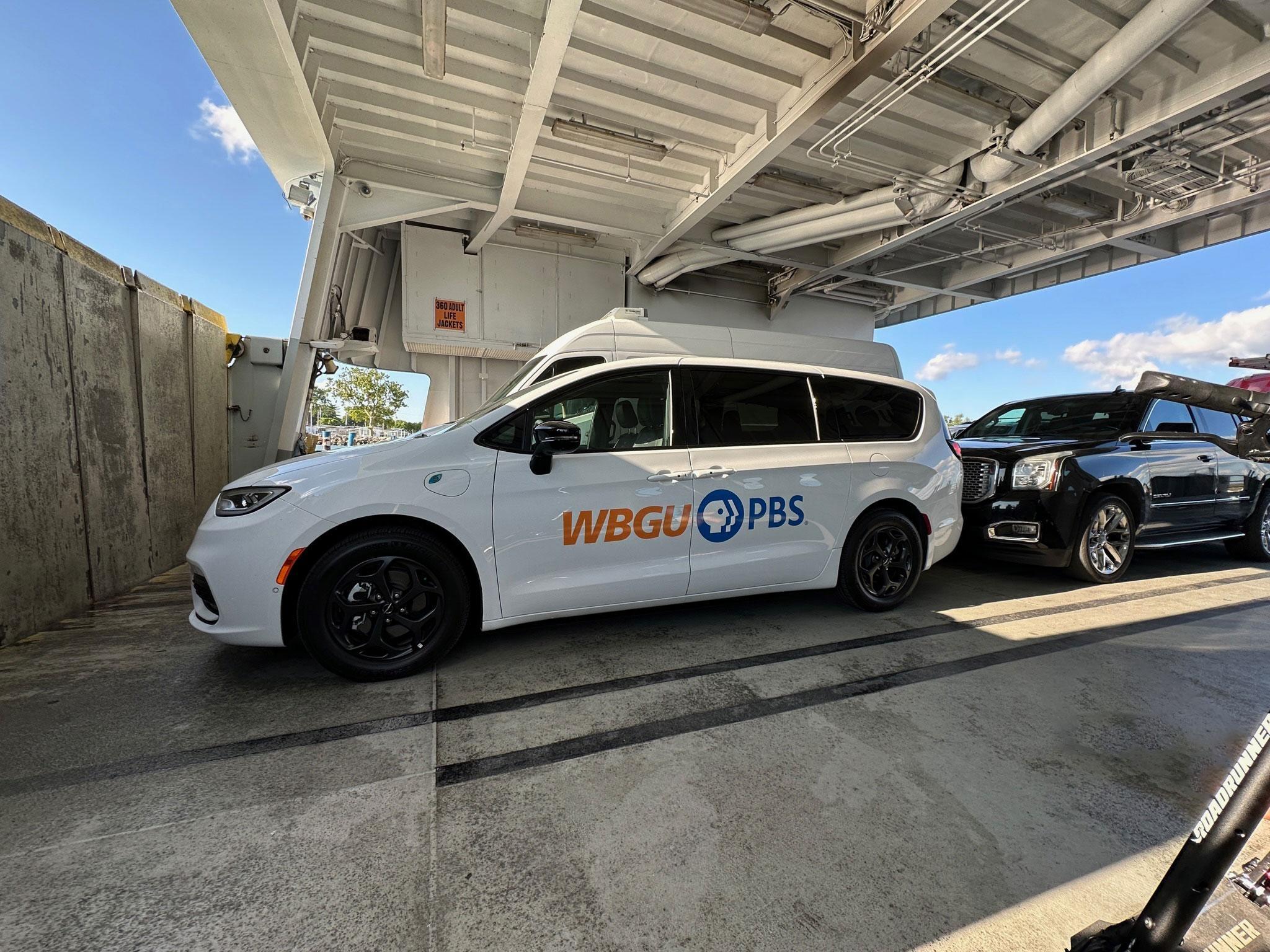 WBGU-PBS van on the ferry