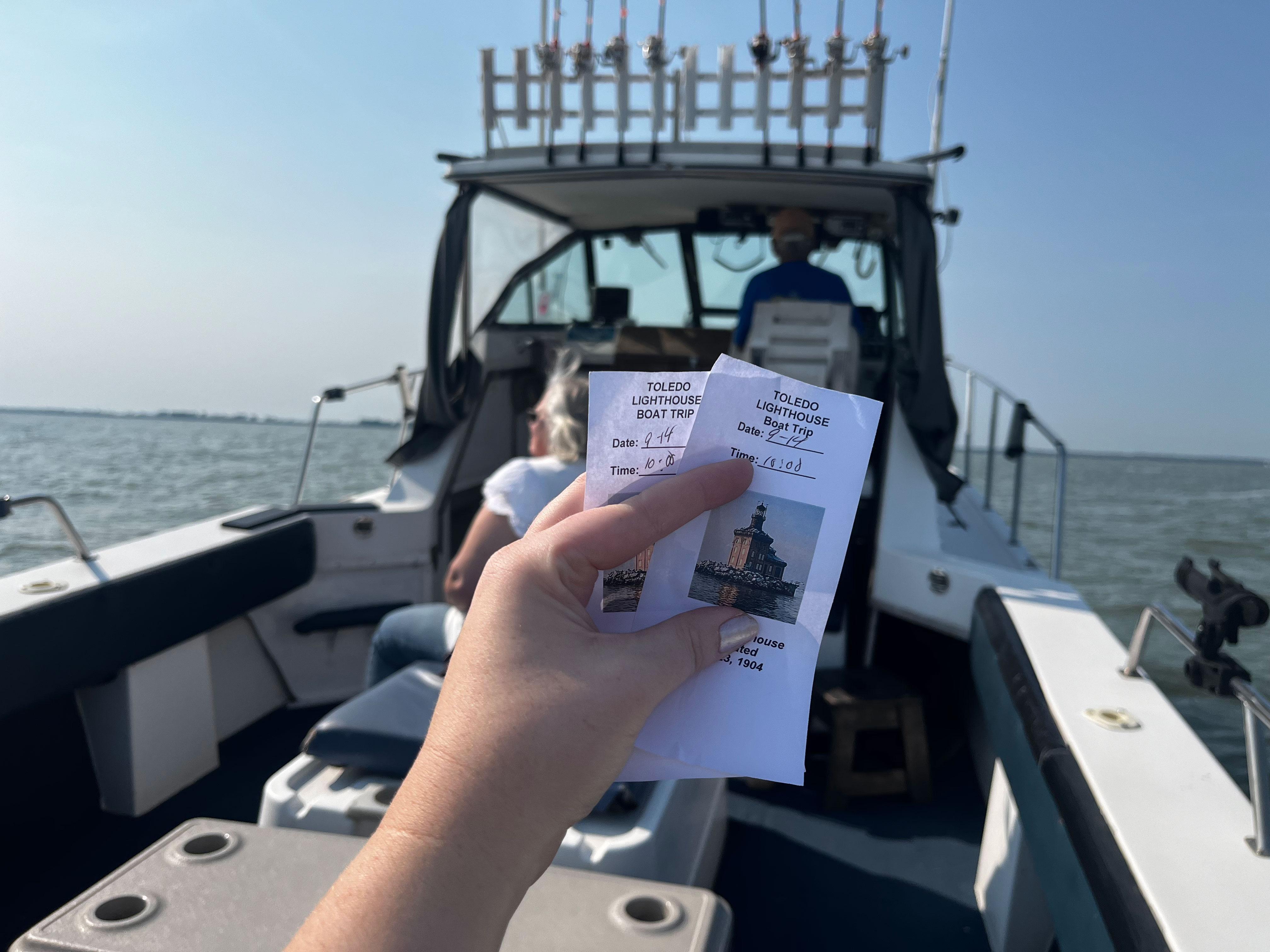 Trip tickets for boat to Toledo Lighthouse