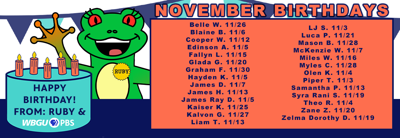 List of Frog Squad members with birthdays in November