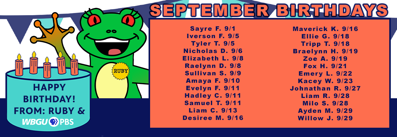 List of Frog Squad members with September birthdays